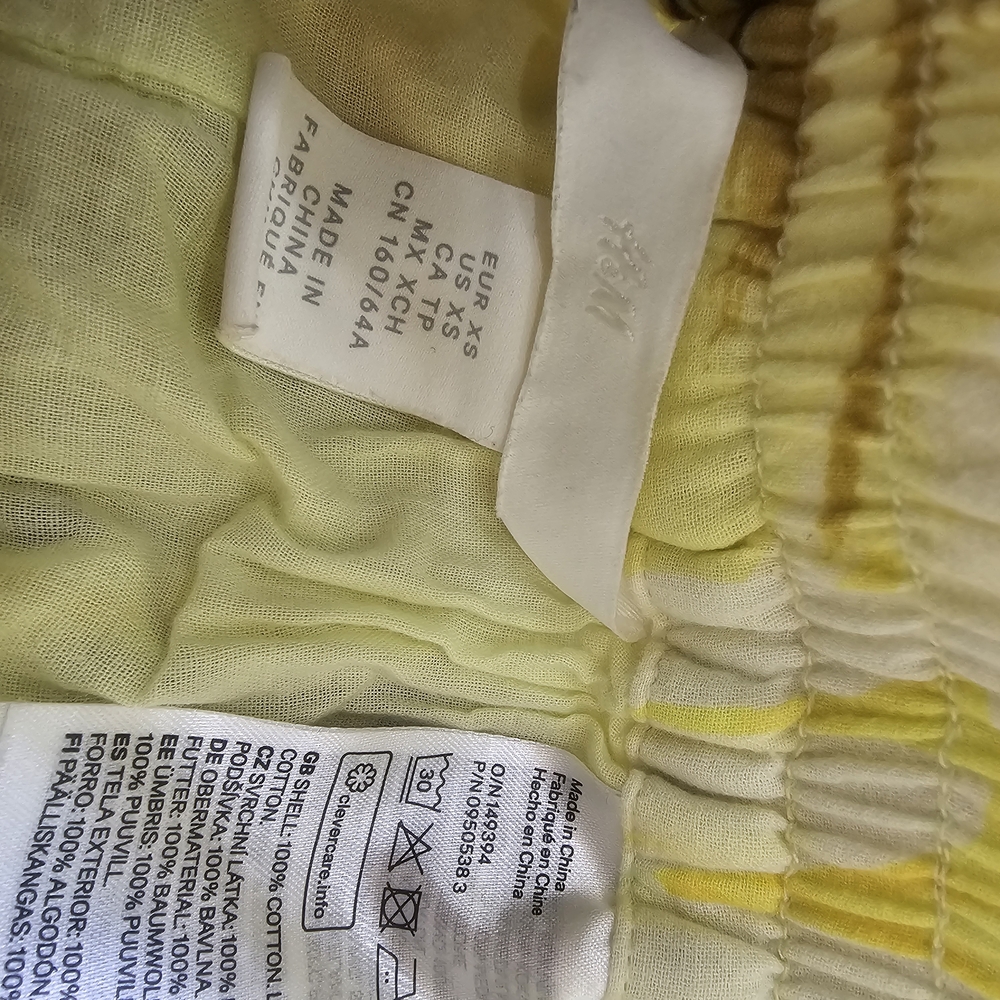 H&M Yellow Floral Set Top & Skirt - Picture 6 of 11